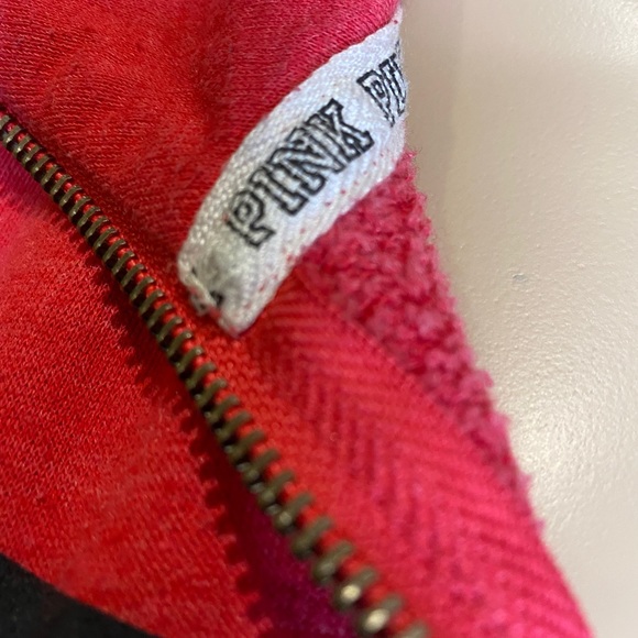 PINK Victoria's Secret Quarter Zip Sweatshirt Sweat Shirt Top Size Small VGC - Picture 3 of 5